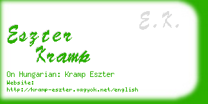 eszter kramp business card